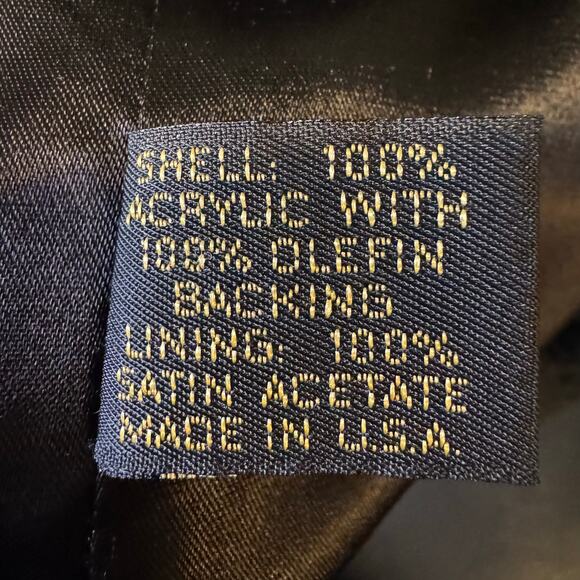 Vintage 1990's Made in USA Express Size Large Long Black Faux Fur Coat - Picture 8 of 8